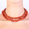Ecos de la iluminación: Collar de coral sanguíneo 