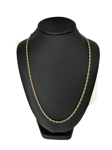 Collier BALESTRA - Chaîne italienne à maillons Mariner en or jaune 58 Facettes