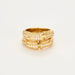 Bague 55 CARTIER - "bambou" bague or jaune et diamants 58 Facettes