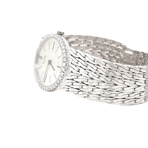 Montre Piaget - Montre Ovale en Or Blanc 58 Facettes 1.0000126/1