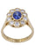 Bague 51 BAGUE MARGUERITE SAPHIR ET DIAMANTS 58 Facettes 088041