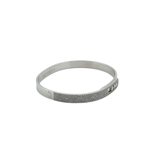 Bracelet MESSIKA - Bangle Move Noa PM Semi Pavé - Or Blanc 58 Facettes 1.0000887/2