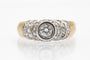 Bague 56 Bague vintage en or avec diamants. 58 Facettes JP01