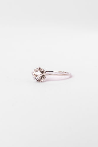 Bague Solitaire en or blanc et diamant 58 Facettes