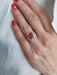 Bague 52 Bague Pompadour Art Nouveau rubis et diamants 58 Facettes 093071