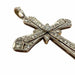 Pendentif Croix Art Déco 1920-1925 en or et platine diamants 58 Facettes Q42B