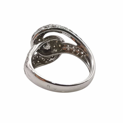 Bague 55 Bague en or blanc & diamants 58 Facettes