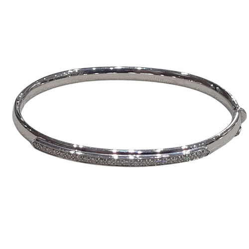 Bracelet Pulsera de brillantes en or blanc 18k et diamants 58 Facettes P87