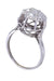 Bague 55 Bague or blanc diamants 58 Facettes 090271