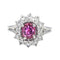 Bague 49 Bague Pompadour Or blanc Rubis, Diamant 58 Facettes 3905084CN