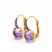 Boucles d'oreilles Boucles d'oreilles en or rose, saphirs et améthyste 58 Facettes D363774UZ