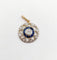 Pendentif Pendentif art deco or 18k diamant taille ancienne et saphirs calibrés (circa 1920) 58 Facettes A05715