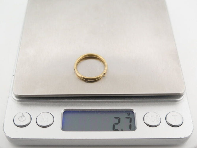 Bague 52 bague POMELLATO alliance lucciole a.a104/b7 en or jaune 18k 6 diamants t52 58 Facettes 266328