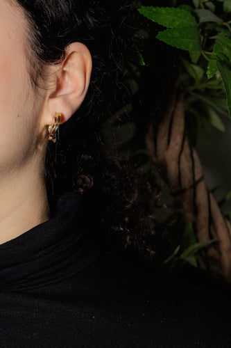 Boucles d'oreilles Boucles d'oreilles  Créoles  Or jaune, Or blanc 58 Facettes 4815899CN