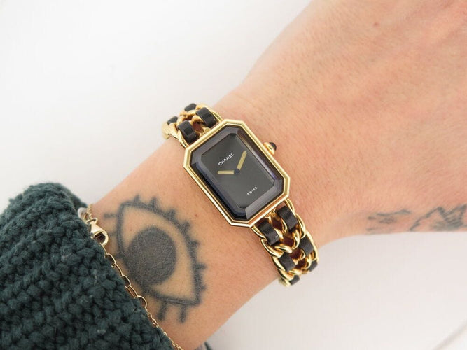 Montre vintage montre CHANEL premiere h0001 26mm plaque or 1987 quartz 58 Facettes 266122