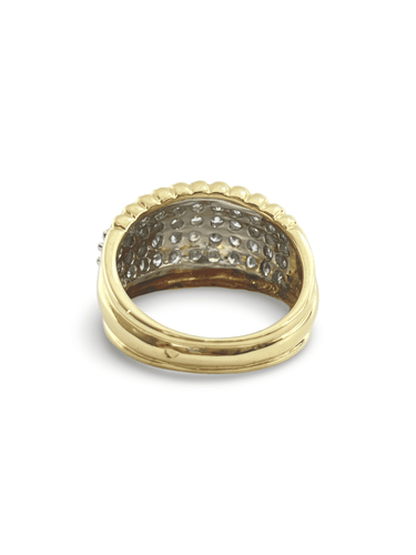 Bague Bague or jaune 18K et diamants 1,65 ct 58 Facettes 00008301