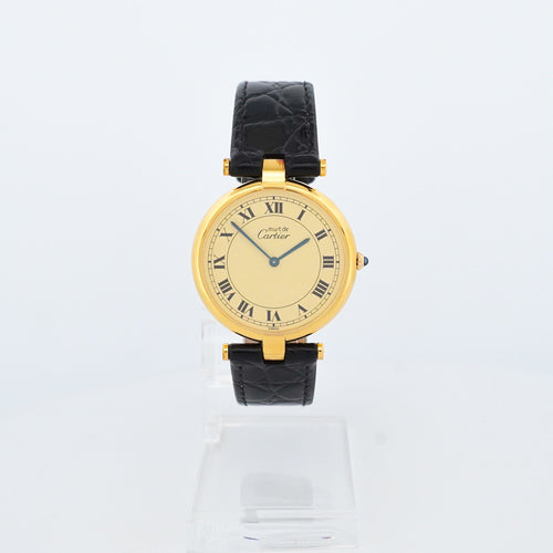 Cartier Must Vendôme - Lemon roman dial - LM 58 Facettes