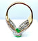 Bague 58 Bague 2 Ors Emeraude Diamants 58 Facettes AB228