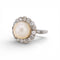 Bague 49 Bague Marguerite Belle Époque – Platine, Perle Naturelle et Diamants (vers 1910) 58 Facettes 541