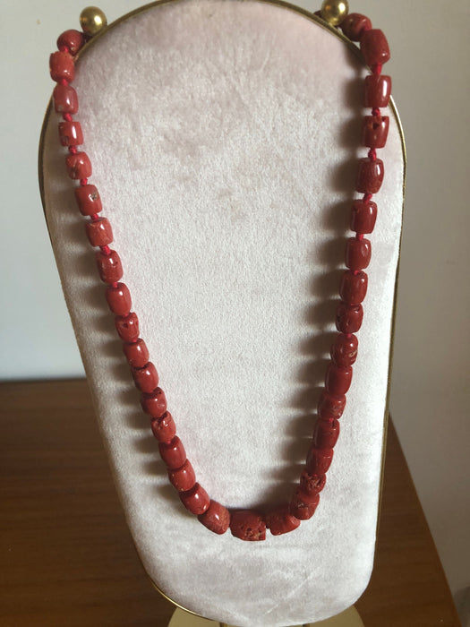 Collana in corallo rosso mediterraneo