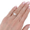 Bague 53 Bague solitaire en or blanc, diamant 1,11 carat. 58 Facettes 32514