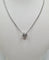 Collier Collier or blanc serti d'un diamants 58 Facettes