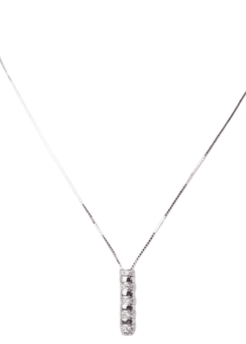 Collier Collier en or blanc et diamants 58 Facettes 31978