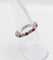 Bague 51 Alliance américaine vintage or blanc 18k diamants et rubis 58 Facettes A06081
