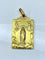 Pendentif Médaille or jaune Vierge et Christ, signée BOUIX 58 Facettes AB480
