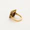 Bague 49 Bague Art Déco en or jaune 18K sertie diamants et saphirs 58 Facettes