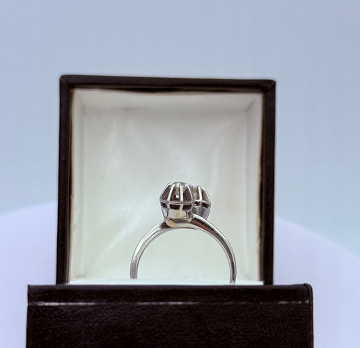 Bague 56 Bague Toi & Moi or gris diamants 58 Facettes