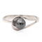 Bague 53.5 Bague Or blanc Hématite 58 Facettes 2303215CN