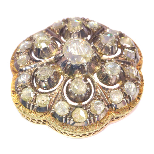 Broche Un murmure d'histoire : broche en diamant victorienne 58 Facettes 21272-0489