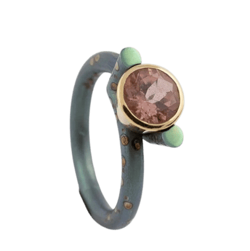 Bague Martin Spreng bague titane et tourmaline 58 Facettes 237977