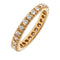 Bague 52 Bague Eternity en or rose, diamants naturels 58 Facettes AG-200B197/4
