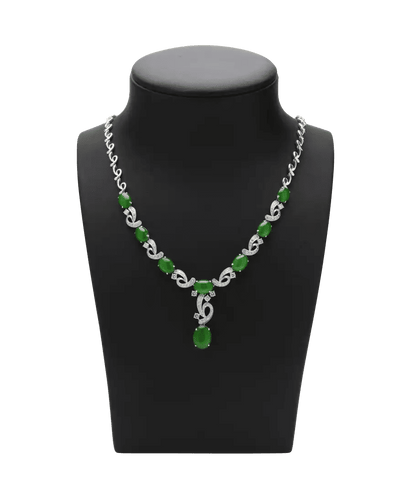 Collier Collier Chow Tai Fook Or blanc 18K Jade Diamant 58 Facettes BO220328/MERVEILLEDEHONGKONGCHOWTAIFOOK