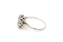 Bague 57 Bague art déco en or blanc sertie de diamants 58 Facettes B520