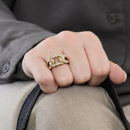 Bague 50 Bague or jaune et diamants 58 Facettes SMA00792