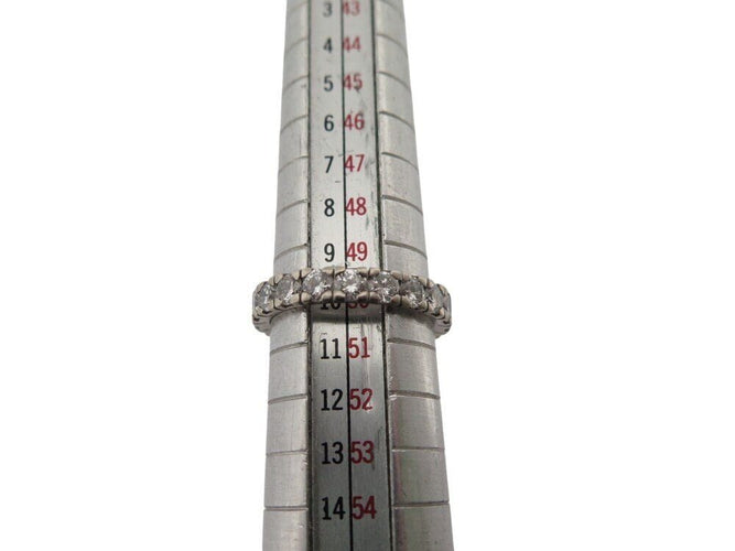 Bague 50 bague alliance americaine 20 diamants 2ct or blanc 18k 2.1gr t50 58 Facettes 268367