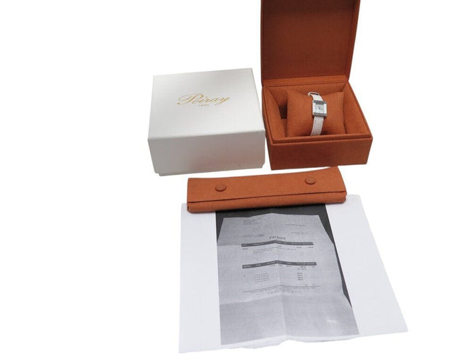 Montre montre POIRAY ma premiere mini 45207 quartz 21 mm acier cuir +ecrin 58 Facettes 268629