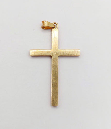 Pendentif Pendentif croix vintage or rose finement travaillé 58 Facettes A06345