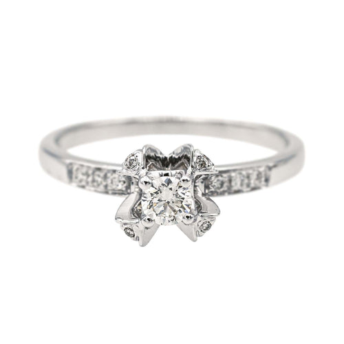 Bague 54 Mauboussin Bague Solitaire Sacré Désir Or blanc Diamant 58 Facettes 4098667RV