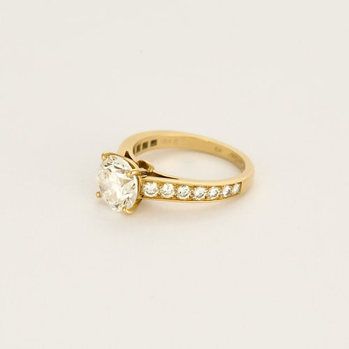 Bague 49 CARTIER - Diane - Solitaire en or jaune et diamant 1.94ct 58 Facettes JR03