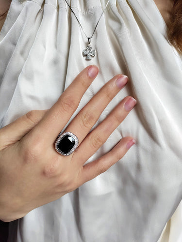 Bague 53 Bague Art Déco Saphir Diamants Platine 58 Facettes 565