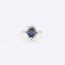Bague 49 Bague marguerite en or et platine saphir diamants 58 Facettes