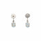 Boucles d'oreilles Boucles d'oreilles - Or blanc, Diamants & Aigue-Marines 58 Facettes 250319R