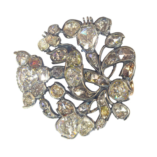 Broche Opulence du Vieux Monde : Broche baroque en diamant taille rose vers 1680 58 Facettes 22027-0087