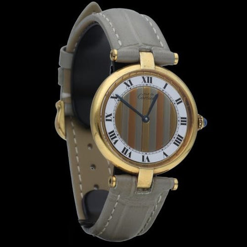 Montre Cartier Montre Must De Cartier Vermeil 58 Facettes MT41416