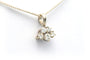 Pendentif Pendentif or blanc diamants 58 Facettes B279