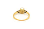 Bague 54 Bague Art Déco en or jaune sertie d'une perle et de diamants 58 Facettes 13785